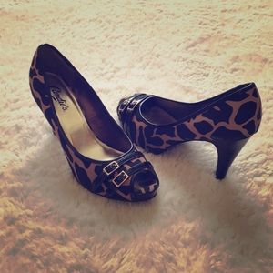 Candies Cheetah Print Heels